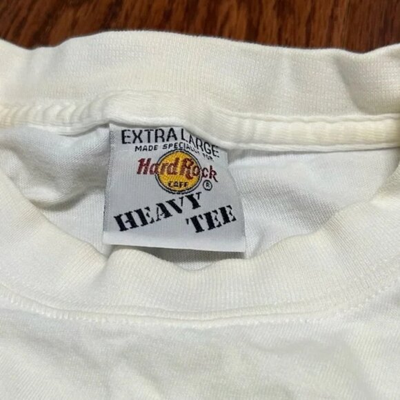 Vintage 90s Hard Rock Cafe London "The Original" White Graphic T-Shirt Tee XL - Picture 4 of 5